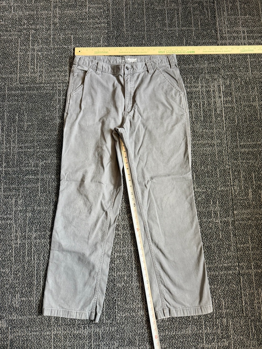 Carhartt Relaxed Fit Gray / Grey Carpenter Pants 38 x 34